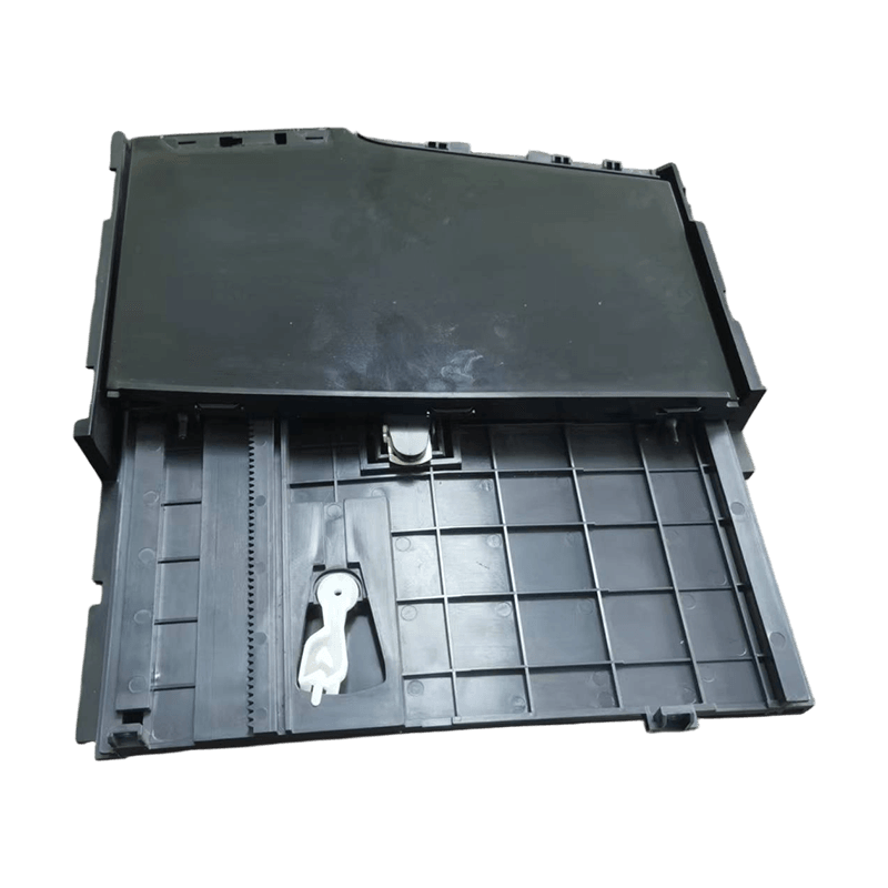 Push-To-Open Center Console Storage Injection Mold