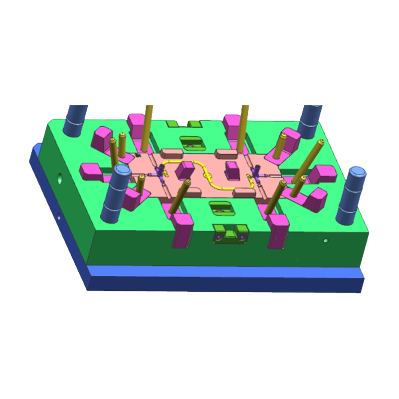 Plastic 4-Way Connector Injection Mold Parts