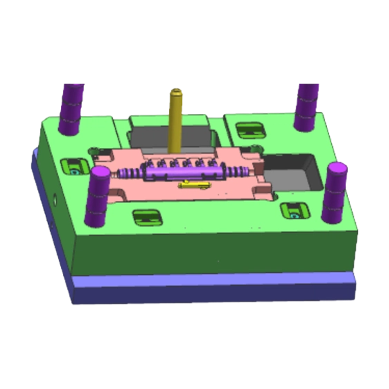 Plastic Multi-Tube Connector Injection Mold Parts