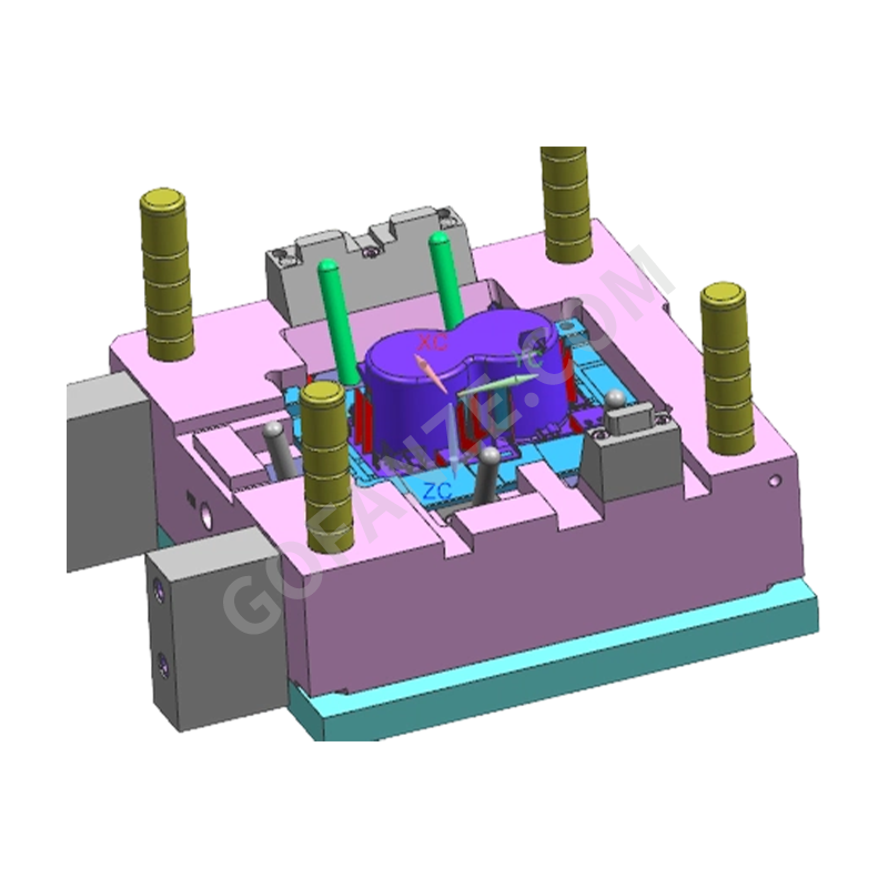 Rolling Shutter Cup Holder Assembly Injection Mold