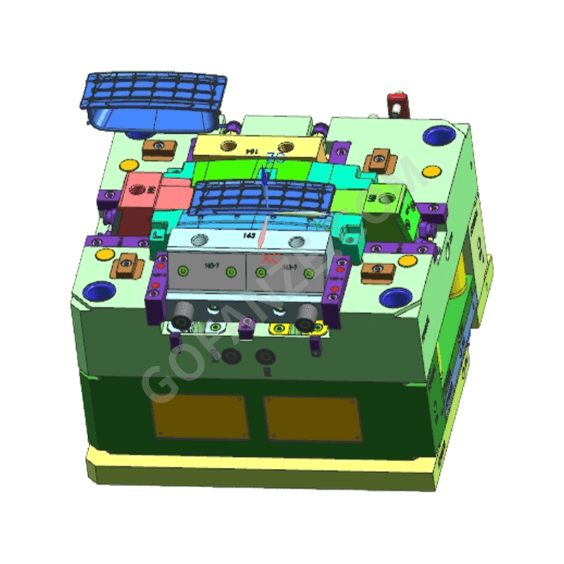Flip-Up Dash Storage Injection Mold