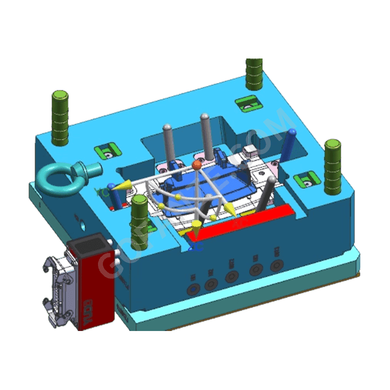 Flip-Up Dash Storage Injection Mold